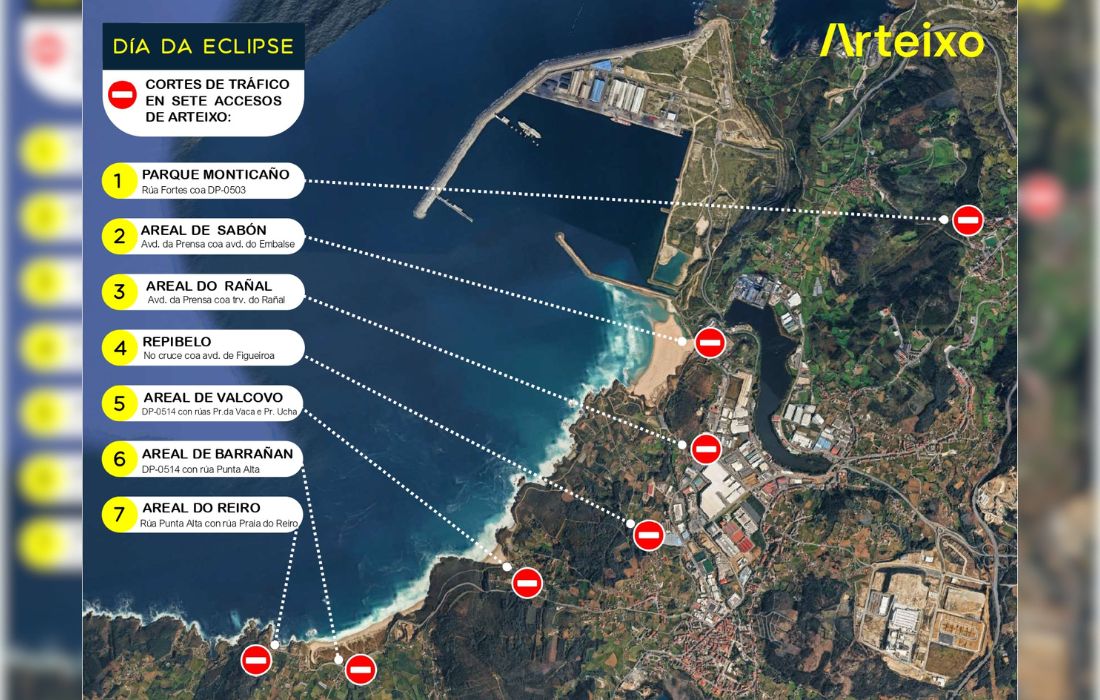 ARTEIXO cortes trafico eclipse