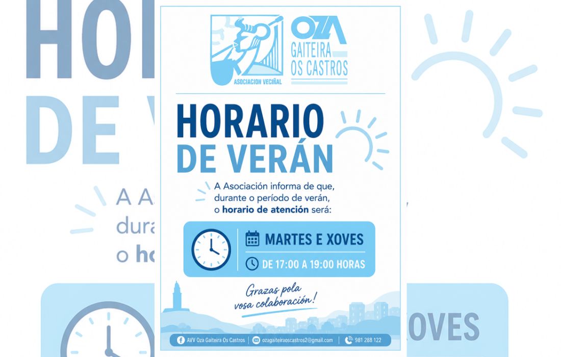 horarios-veran-avv-Oza-Gaiteira–Os-Castros
