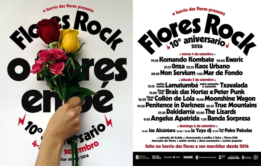 A CORUÑA festival flores rock 2026