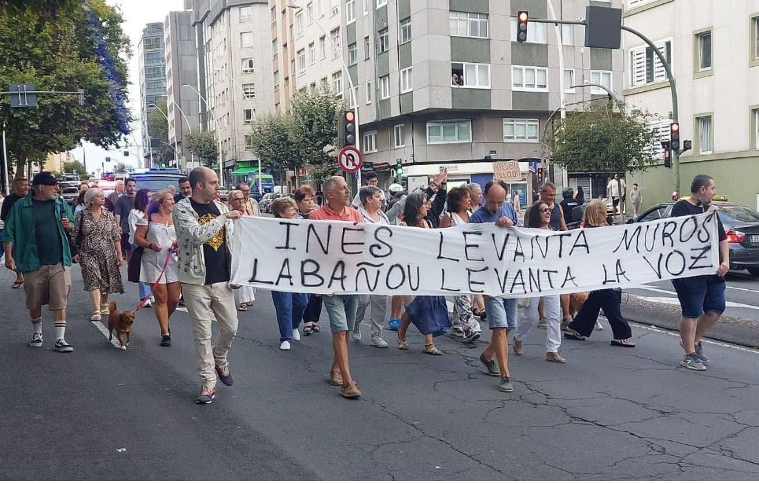 A CORUÑA protestas labañou