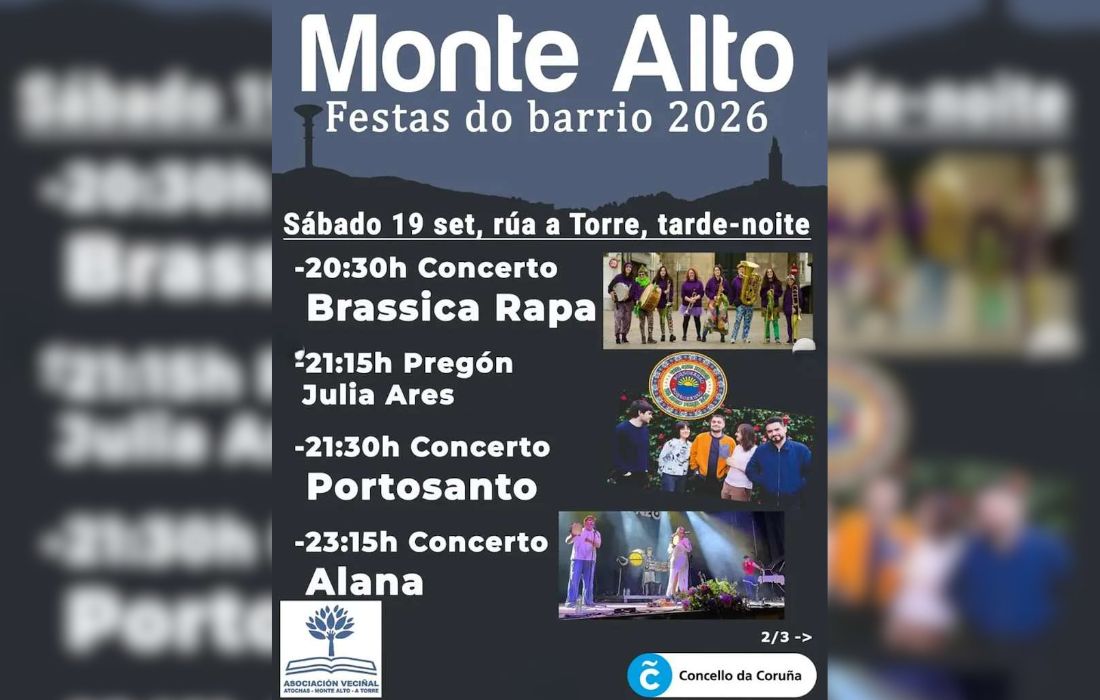 A CORUÑA festas 2026 monte alto