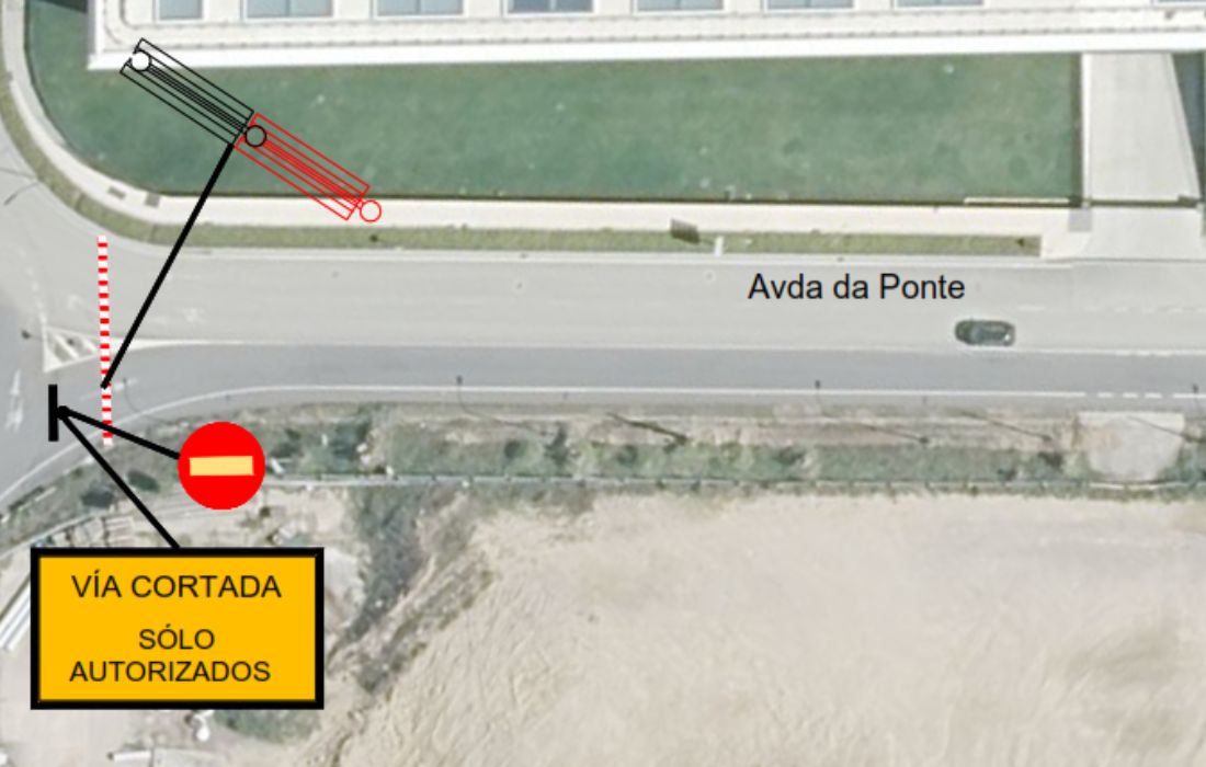 ARTEIXO av da ponte corte trafico