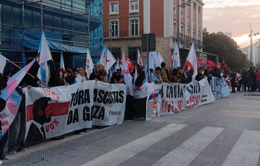 A CORUÑA concentracion antifascista