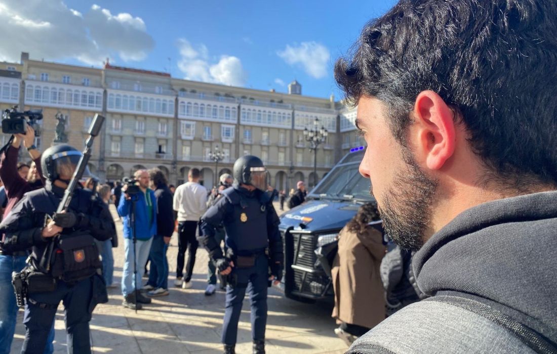 A CORUÑA manifestacion galicia nova contra vox