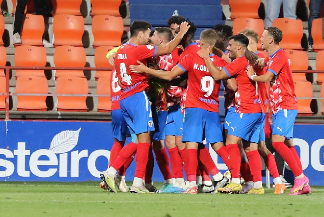 celebracion gol cd lugo