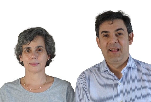 Carmen de Labra Pinedo, docente da Área de Fisioloxía e Daniel López López, profesor da Área de Enfermería e coordinador do Grupo de Investigación Saúde e Podoloxía (GISAP) da Universidade da Coruña