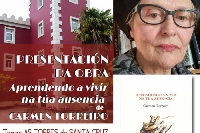 Cartel da presentación do libro de Carmen Torreiro en Oleiros