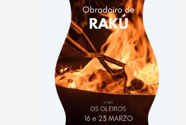 Cartel do Obradoiro de Rakú en Oleiros