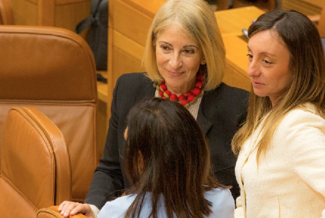 Imaxe da deputada Silvia Longueira no Parlamento Galego