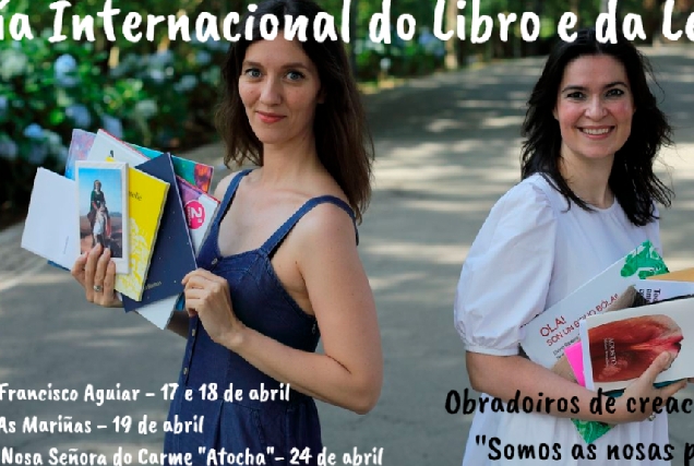 Imaxe das actividades polo Día do Libro en Betanzos