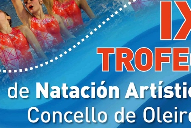 Imaxe do cartel do trofeo de natación artística de Oleiros