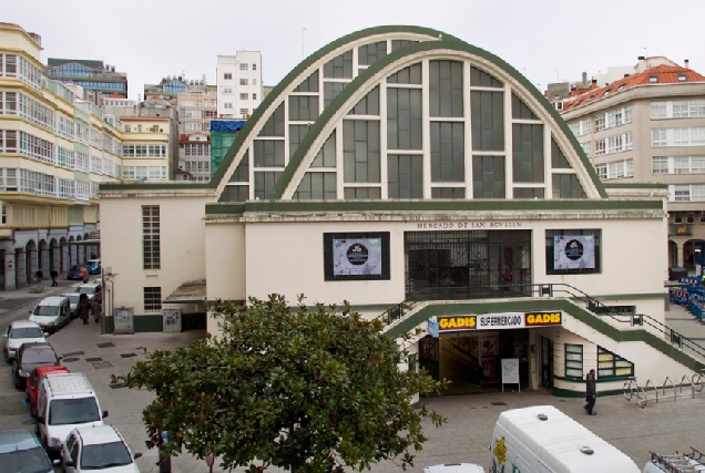 Imaxe do mercado de San Agustín na Coruña