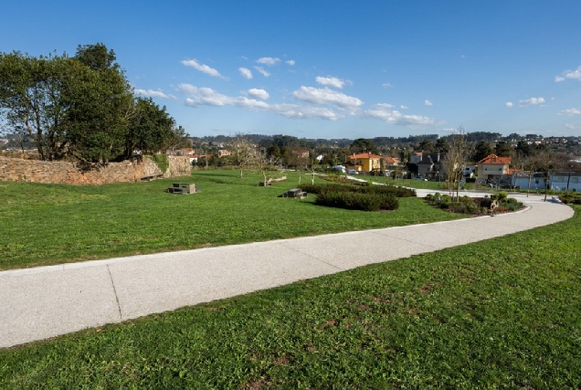 Imaxe do novo parque público de Dorneda en Oleiros