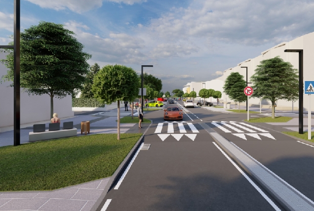 Imaxe do proxecto de reforma da Avenida de Santa Cristina en Oleiros