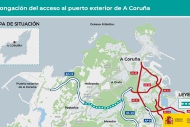 Imaxe do proxecto de prolongación do porto exterior da Coruña