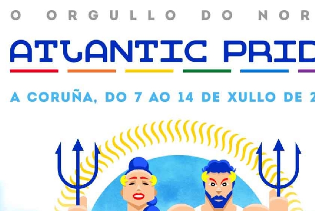 Imaxe do cartel do Atlantic Pride 2024