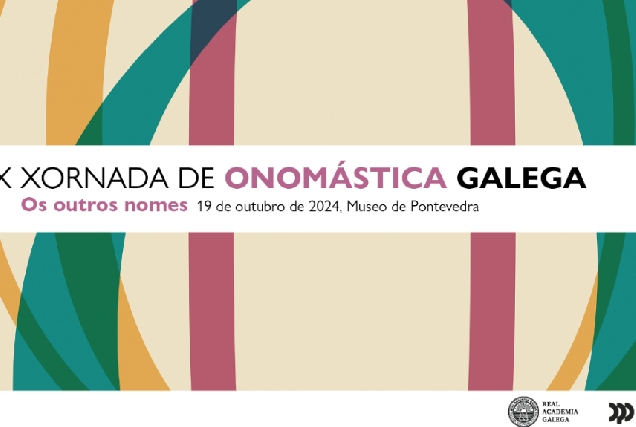 Imaxe do cartel da IX Xornada de Onomástica Galega