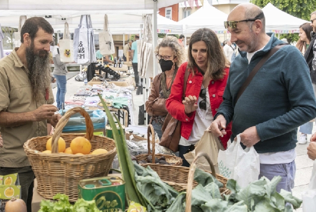 Imaxe dun mercado sostible na Coruña