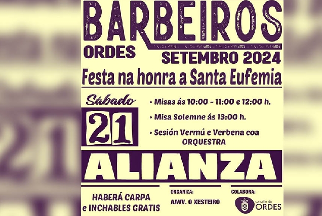 fiestas barbeiros en ordes