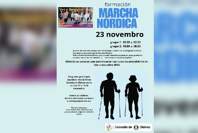 marcha nórdica Oleiros