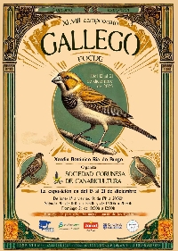 CARTEL 1 CULLEREDO - El Jardín Botánico Ría do Burgo acogerá el XLVIII Concurso-Exposición Ornitológico de la Sociedad Coruñesa de Canaricultura
