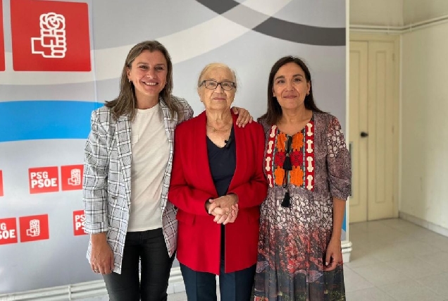 Natalia González, María Antonia Álvarez Yáñez e Carmen Rodríguez Dacosta