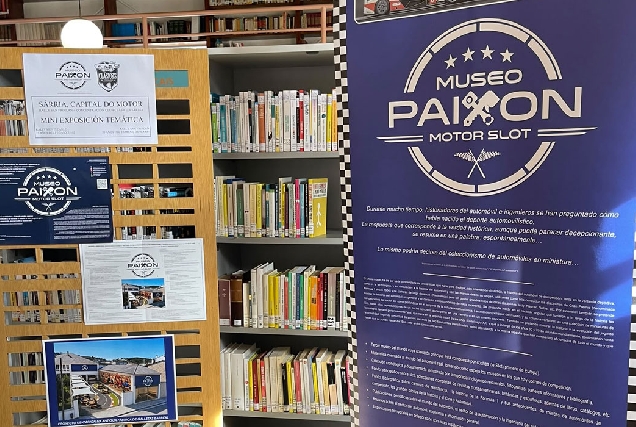 exposición-Museo-Paixón-Motor-Slot-Sarria-biblioteca